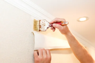 Pose de papier peint à Mesvres — revêtements muraux et toiles de verre